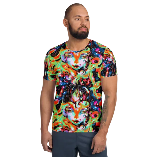 Viveros Vortex on a Men's Athletic T-Shirt