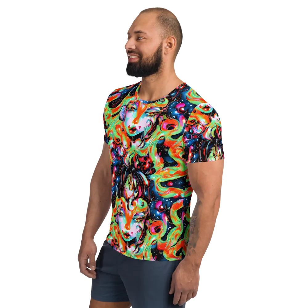 Viveros Vortex on Men's Athletic T-Shirt — Left