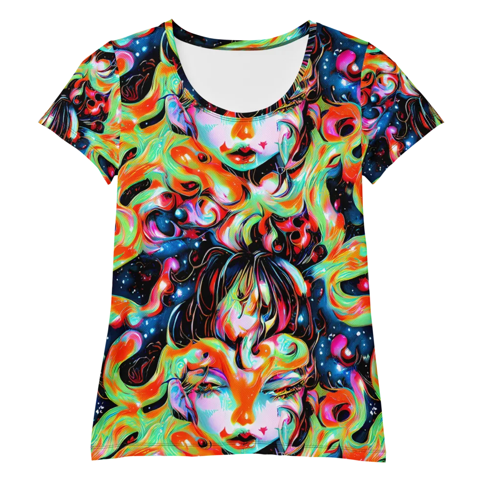 Viveros Vortex on Women's Athletic T-Shirt — Front