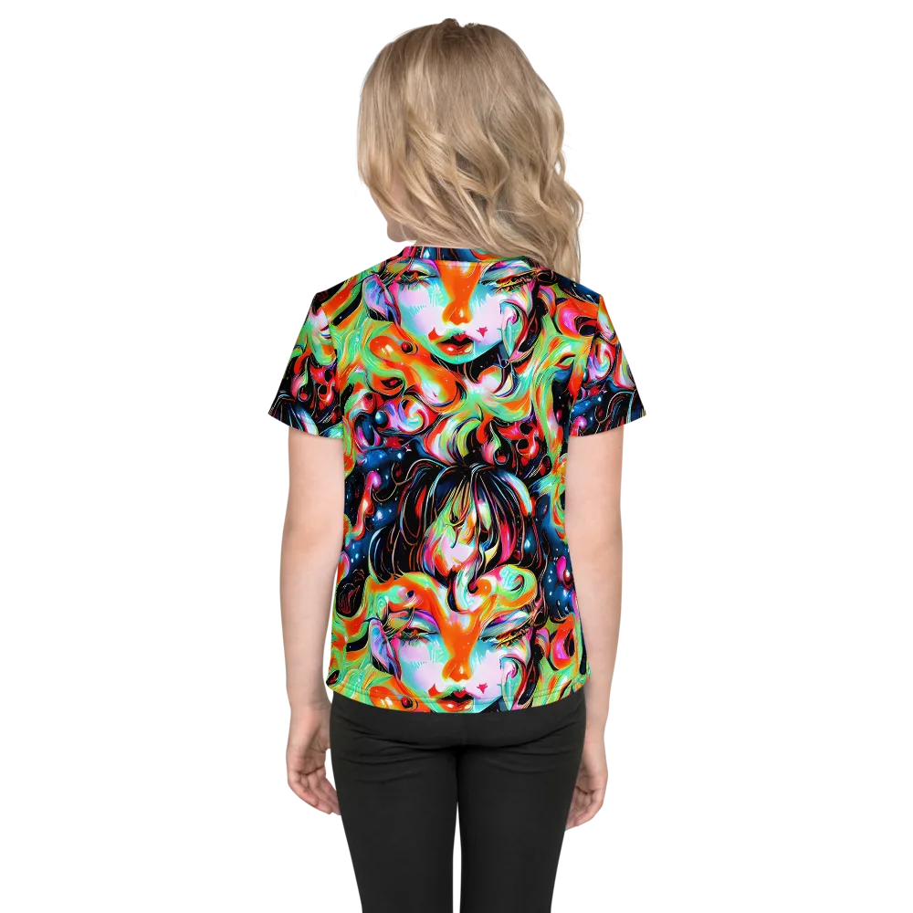 Viveros Vortex on Kids Crew Neck T-Shirt — Back