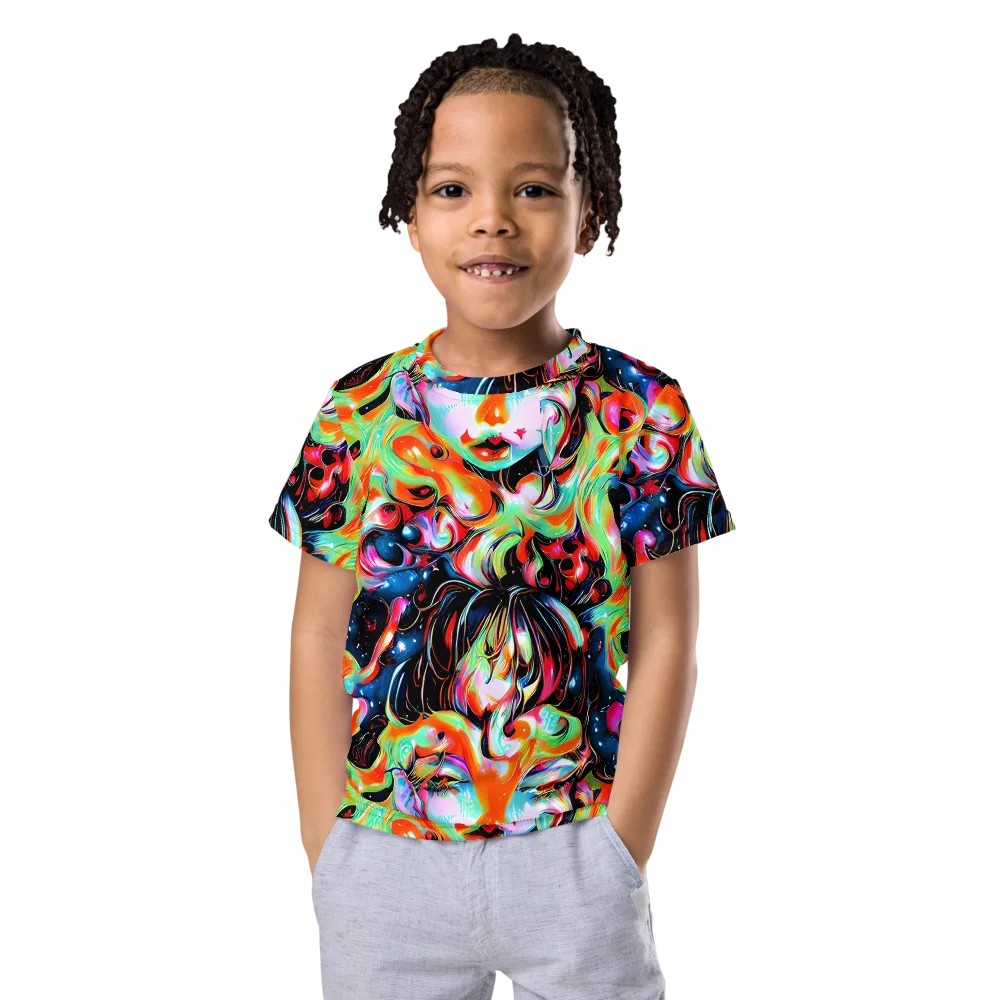 Viveros Vortex on Kids Crew Neck T-Shirt — Front
