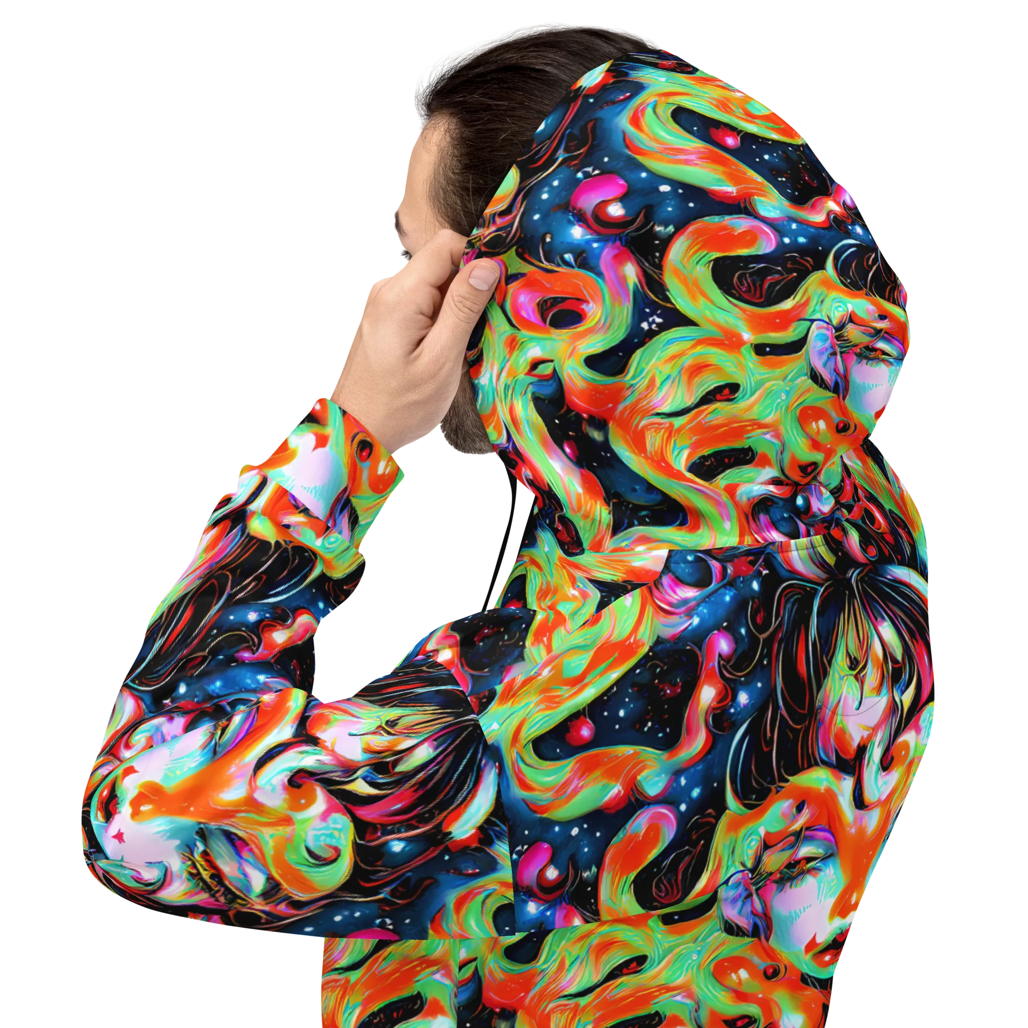 Viveros Vortex on Hoodie — Back