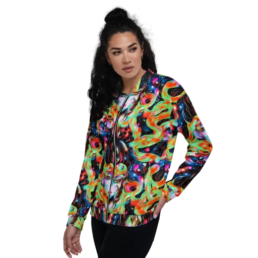 Viveros Vortex on a Bomber Jacket