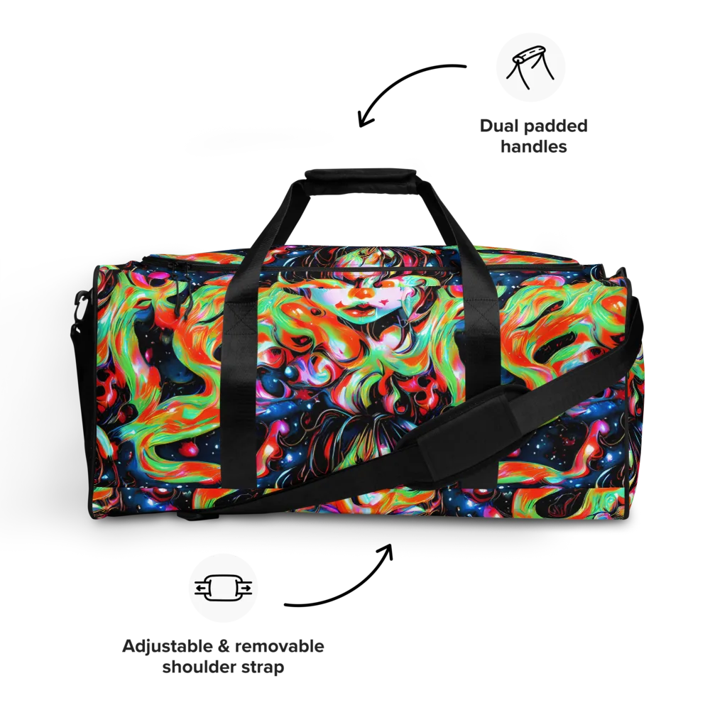 Viveros Vortex on Duffle Bag — Front