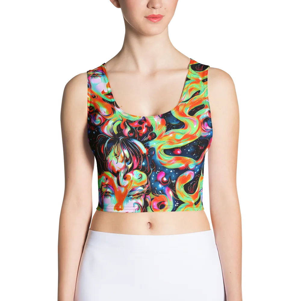 Viveros Vortex on Crop Top — Front