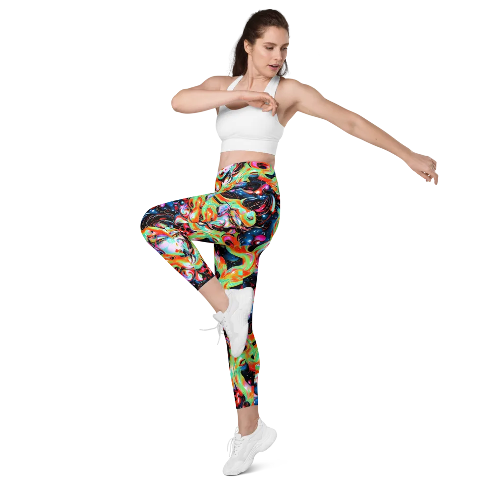 Viveros Vortex on Leggings with Pockets — Left Front