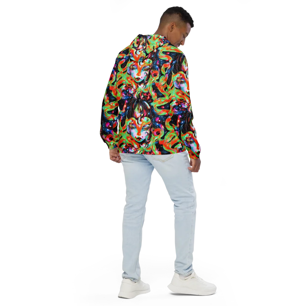 Viveros Vortex on Men's Windbreaker — Back