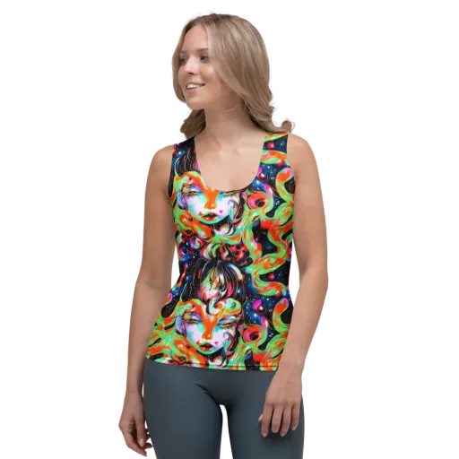 Viveros Vortex on a Women's Tank Top