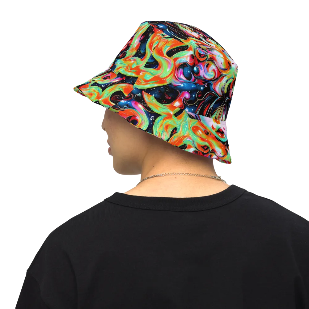 Viveros Vortex on Reversible Bucket Hat — Back Inside