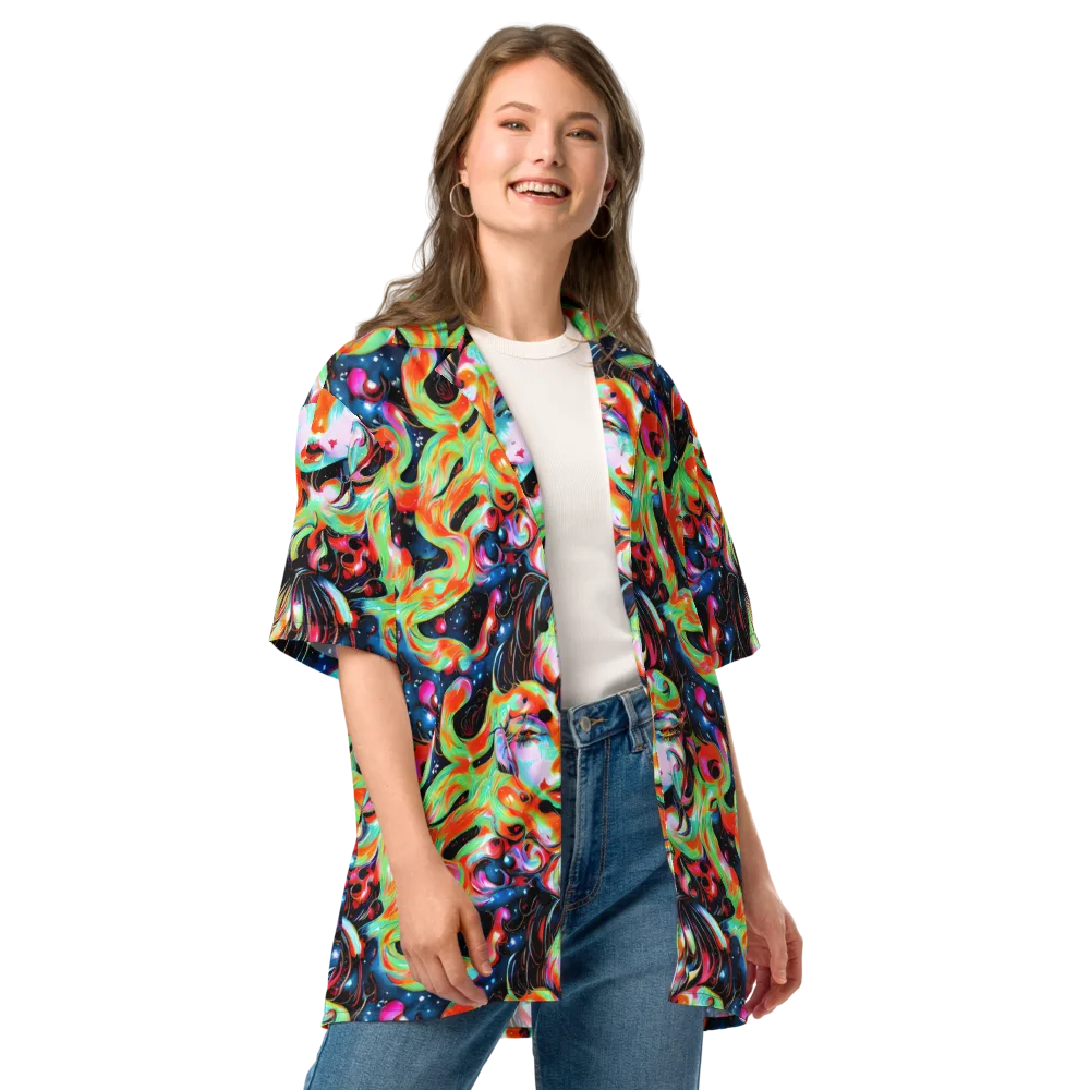 Viveros Vortex on Button Shirt — Front