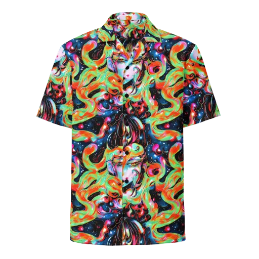 Viveros Vortex on a Button Shirt