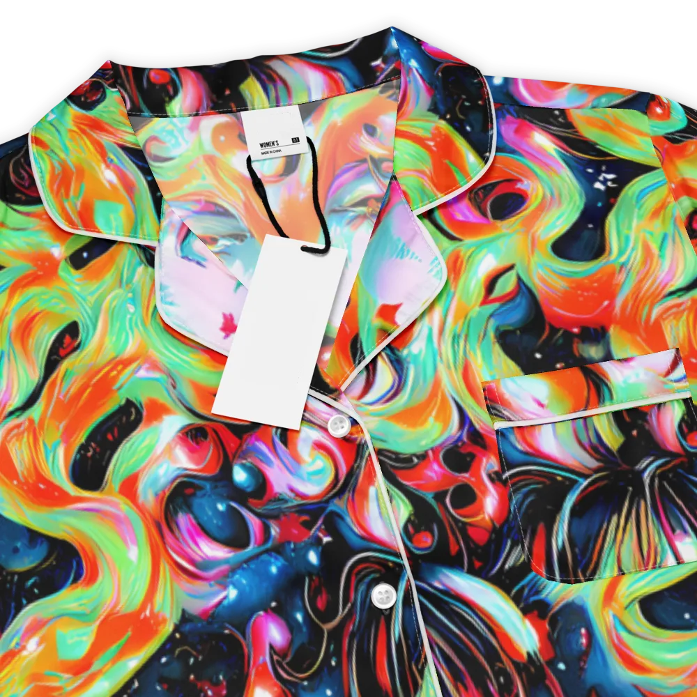 Viveros Vortex on Women's Short Sleeve Pajama Top — Product details