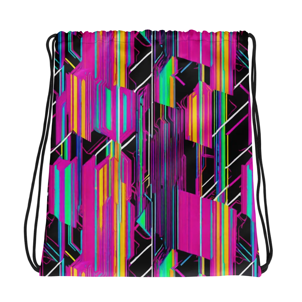 Neon Prism Shift on Drawstring Bag — Photo