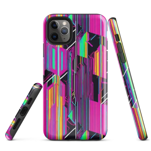 Neon Prism Shift on a Tough Case for iPhone®