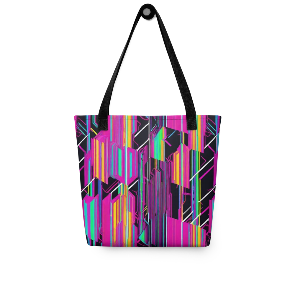 Neon Prism Shift on Tote Bag — Front