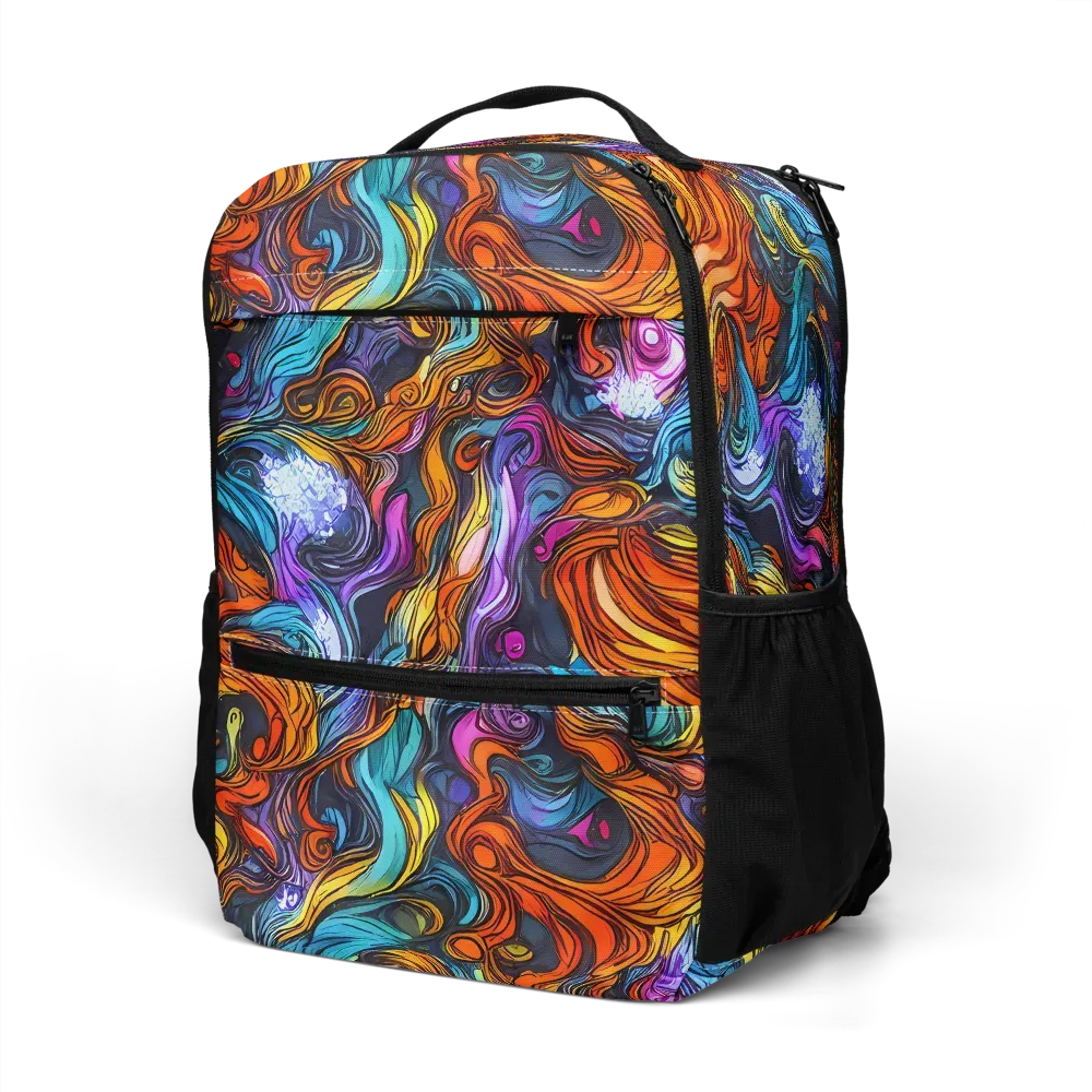 Guiard's Whirl on Utility Backpack — Left Front