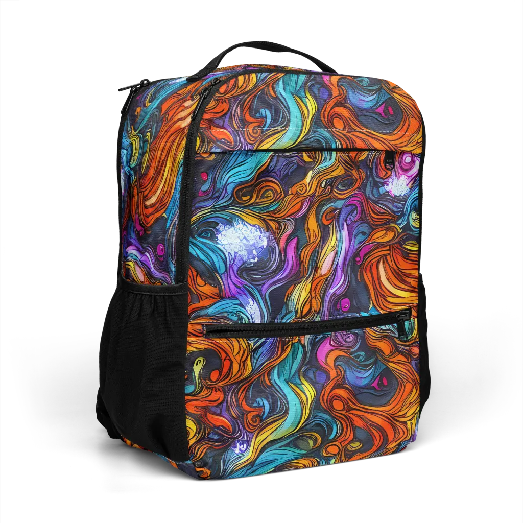 Guiard's Whirl on Utility Backpack — Right Front