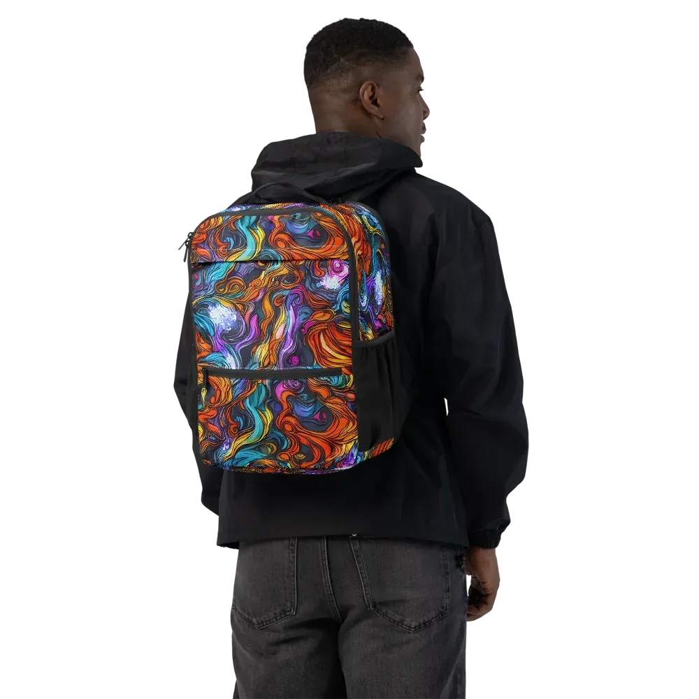 Guiard's Whirl on Utility Backpack — Back