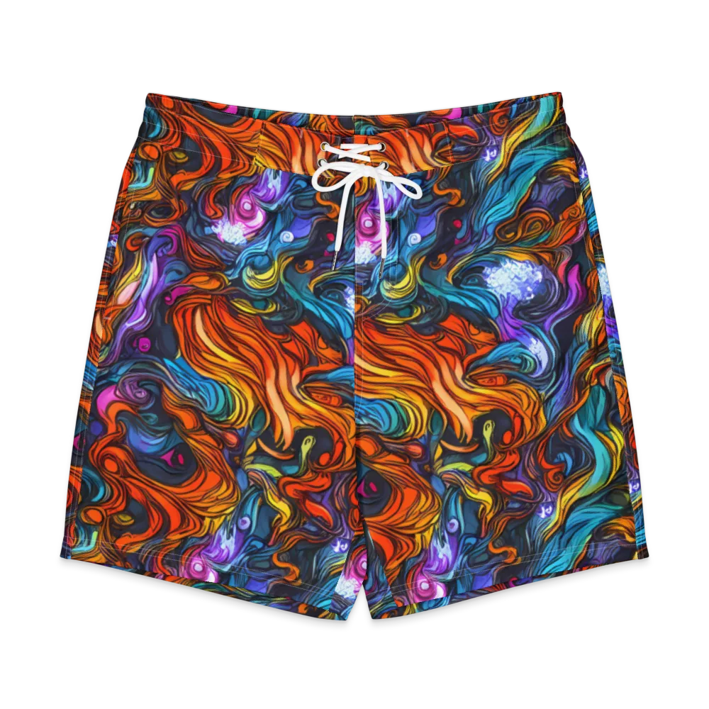 Guiard's Whirl on Men's Board Shorts — Front