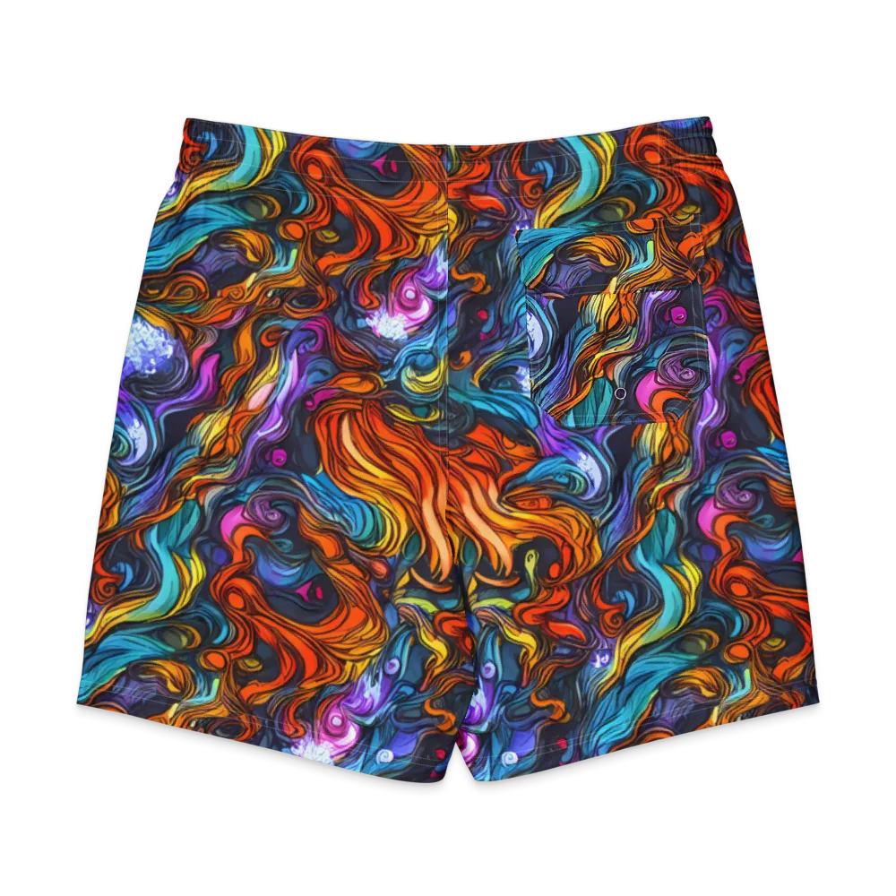 Guiard's Whirl on Men's Board Shorts — Back