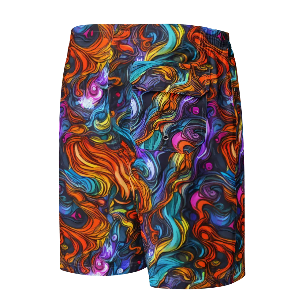 Guiard's Whirl on Men's Board Shorts — Back