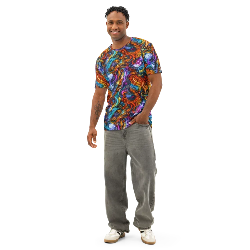 Guiard's Whirl on Men's Cotton Crew Neck T-Shirt — Front