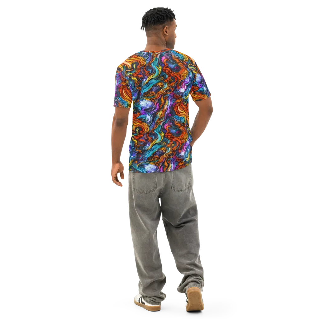 Guiard's Whirl on Men's Cotton Crew Neck T-Shirt — Back