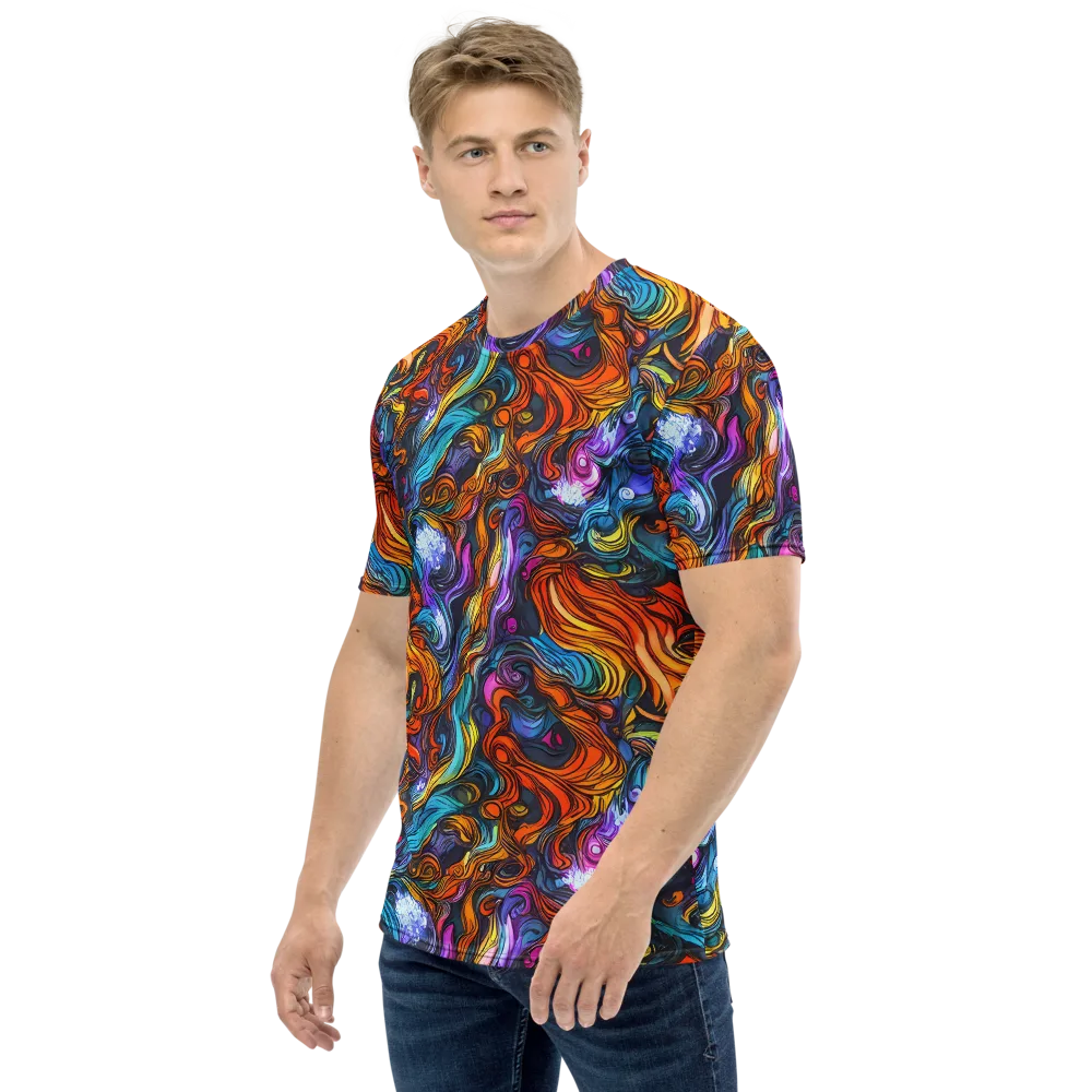 Guiard's Whirl on Men's Crew Neck T-Shirt — Left