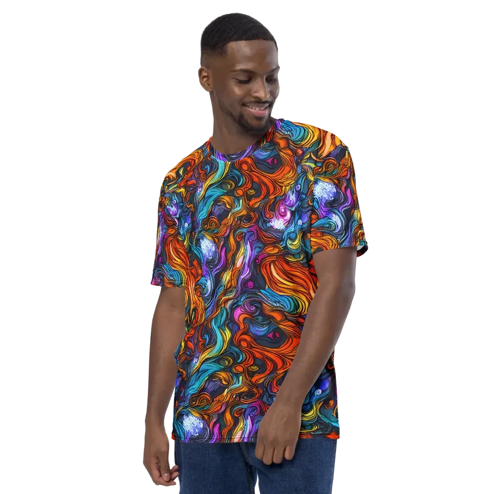 Guiard's Whirl on Men's Crew Neck T-Shirt — Left