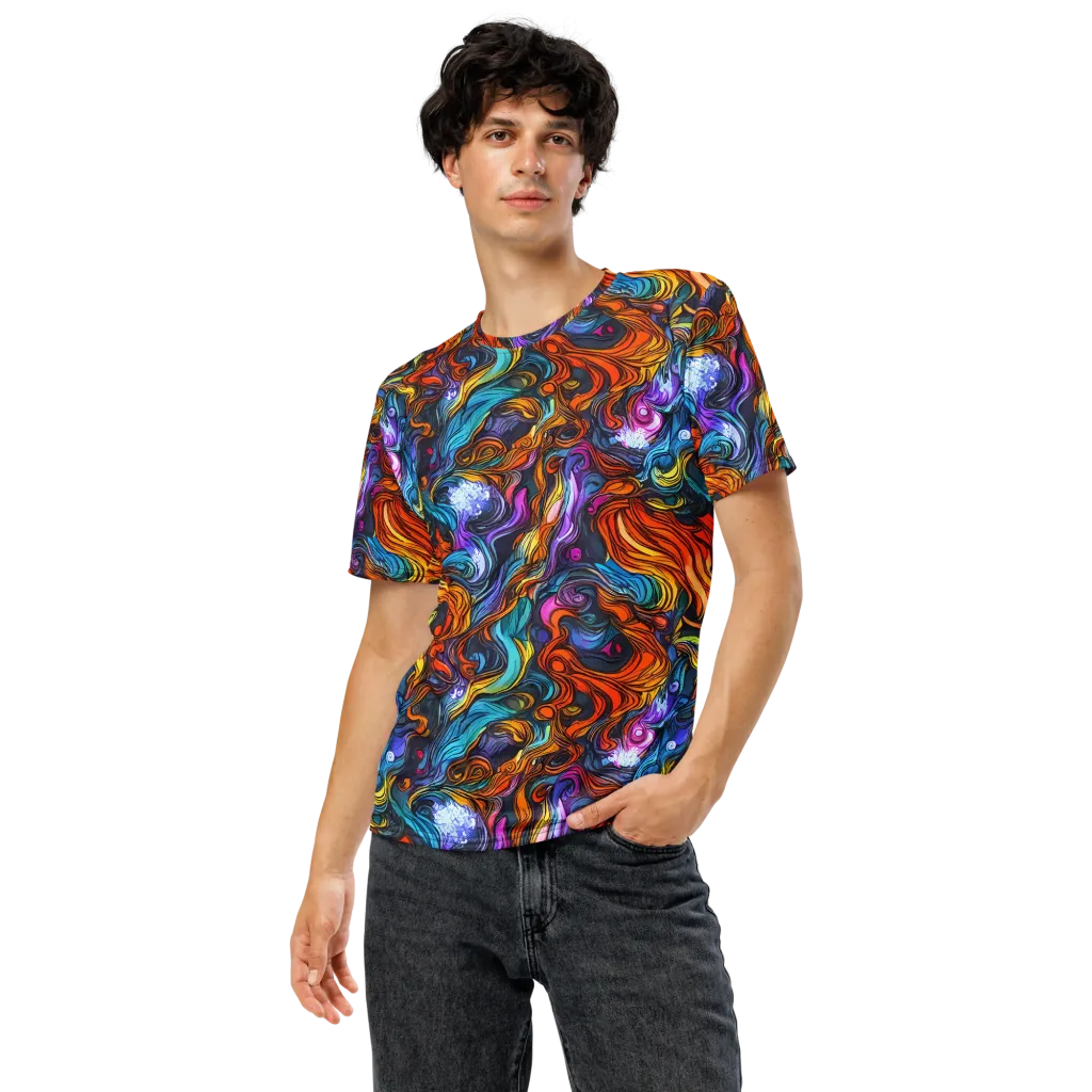 Guiard's Whirl on Men's Crew Neck T-Shirt — Front