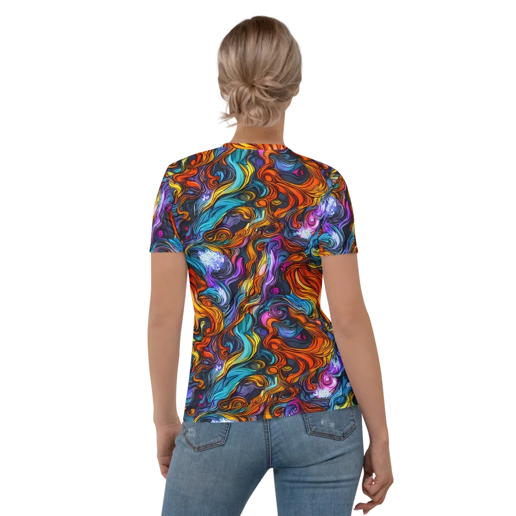Guiard's Whirl on Women's Crew Neck T-Shirt — Back