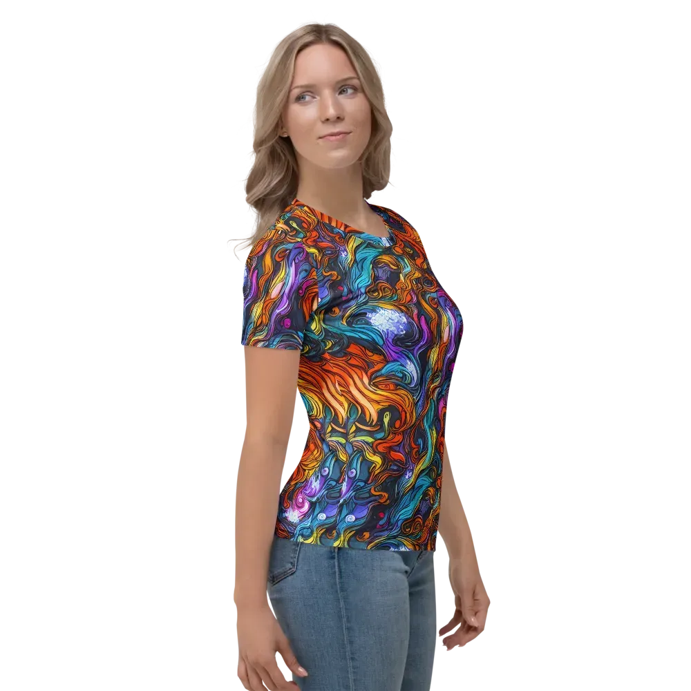 Guiard's Whirl on Women's Crew Neck T-Shirt — Right