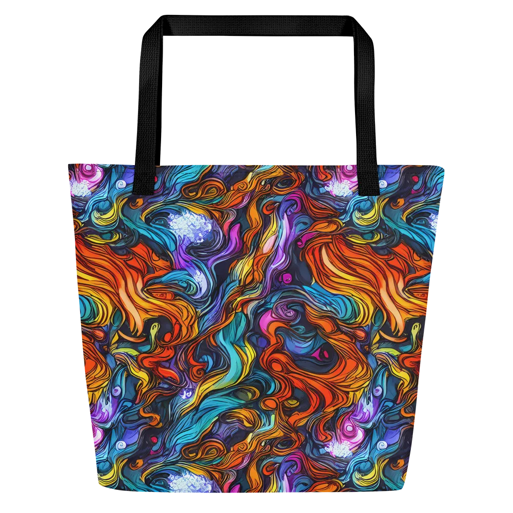 Guiard's Whirl on Large Tote Bag W/ Pocket — Front