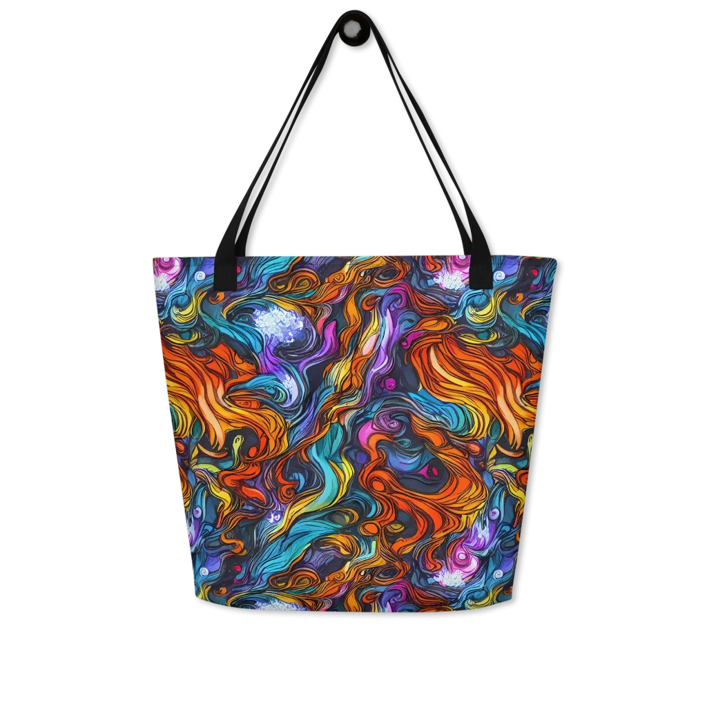 Guiard's Whirl on Large Tote Bag W/ Pocket — Front