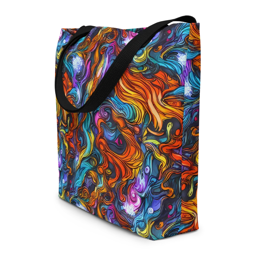 Guiard's Whirl on Large Tote Bag W/ Pocket — Front