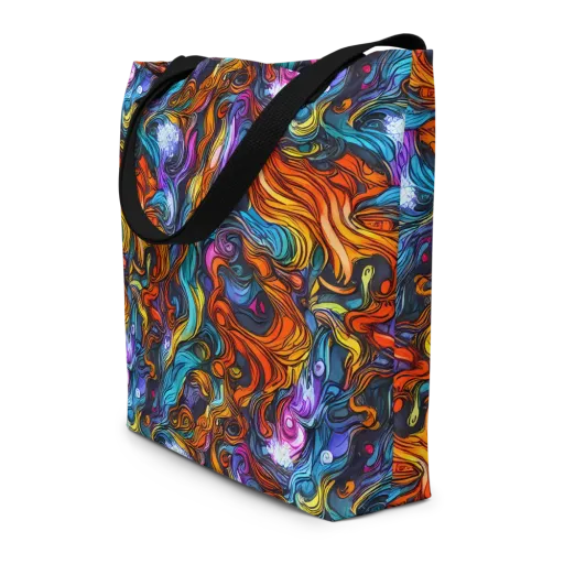 Guiard's Whirl on a Large Tote Bag W/ Pocket