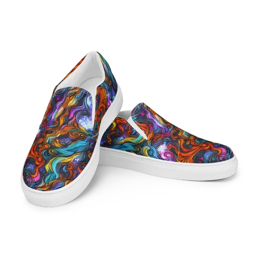 Guiard's Whirl on a Women's Slip-On Canvas Shoes