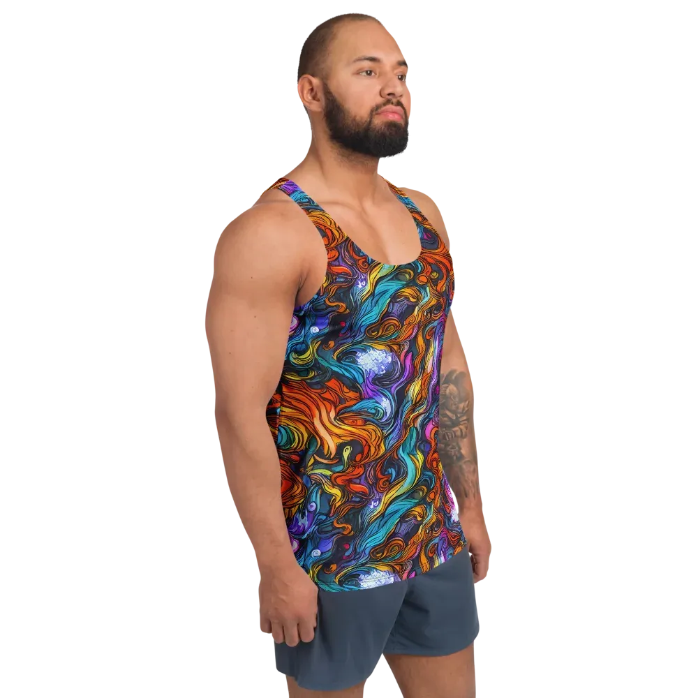 Guiard's Whirl on Men's Tank Top — Right Front