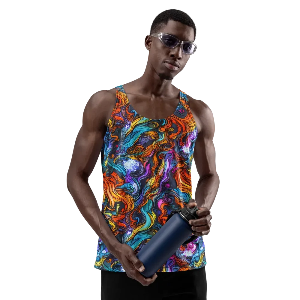 Guiard's Whirl on Men's Tank Top — Front