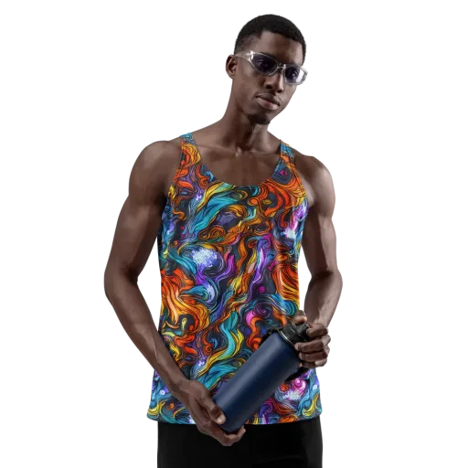 Guiard's Whirl on a Men's Tank Top