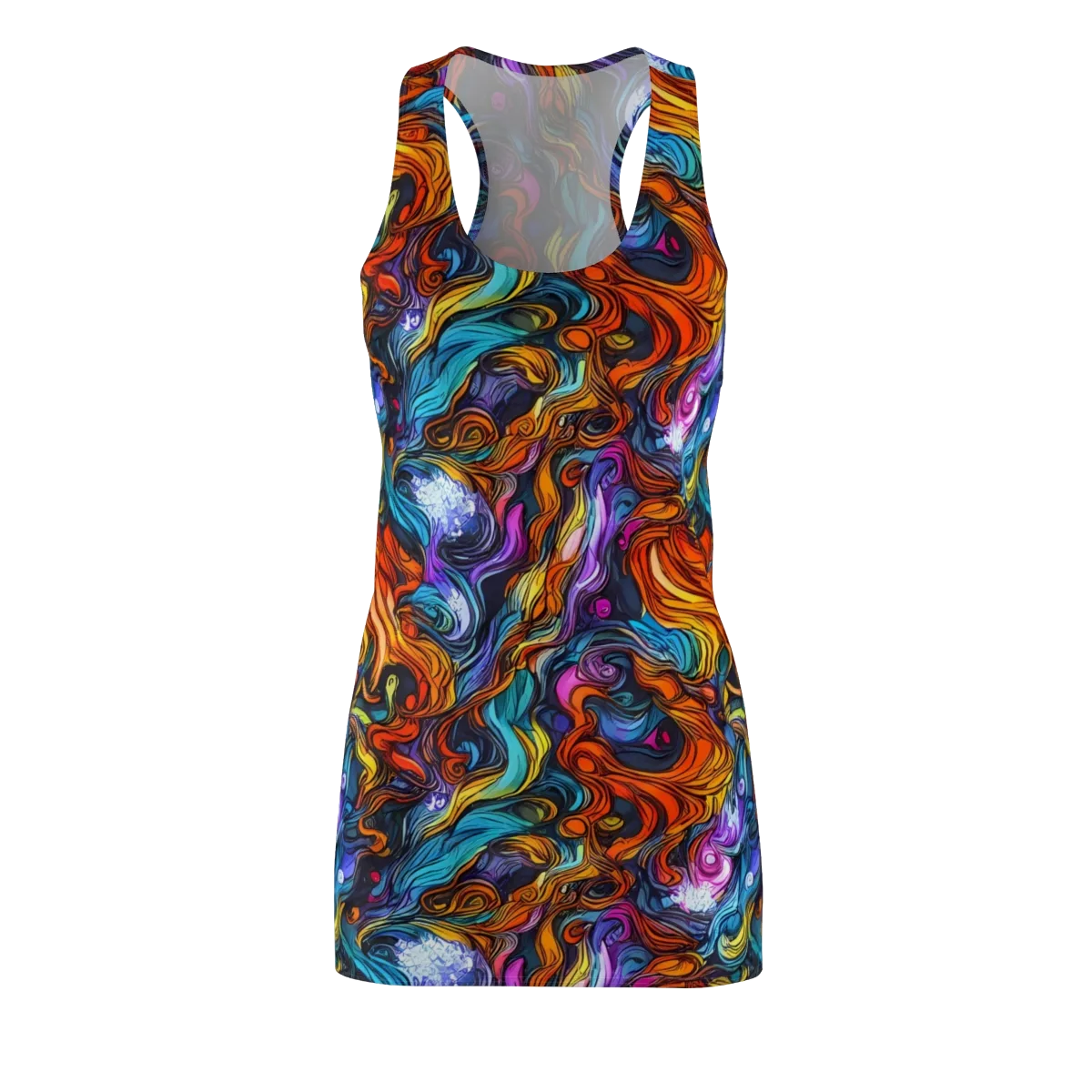 Guiard's Whirl on Racerback Dress — Front