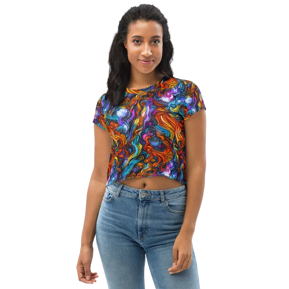 Guiard's Whirl on Crop Tee — Front