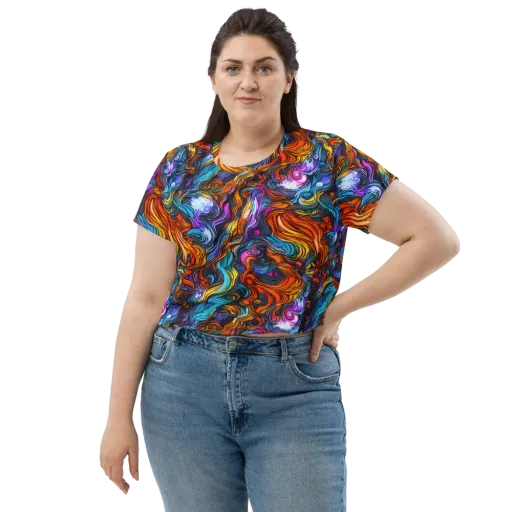 Guiard's Whirl on a Crop Tee