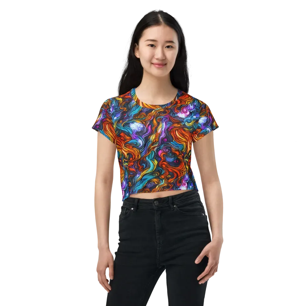 Guiard's Whirl on Crop Tee — Front