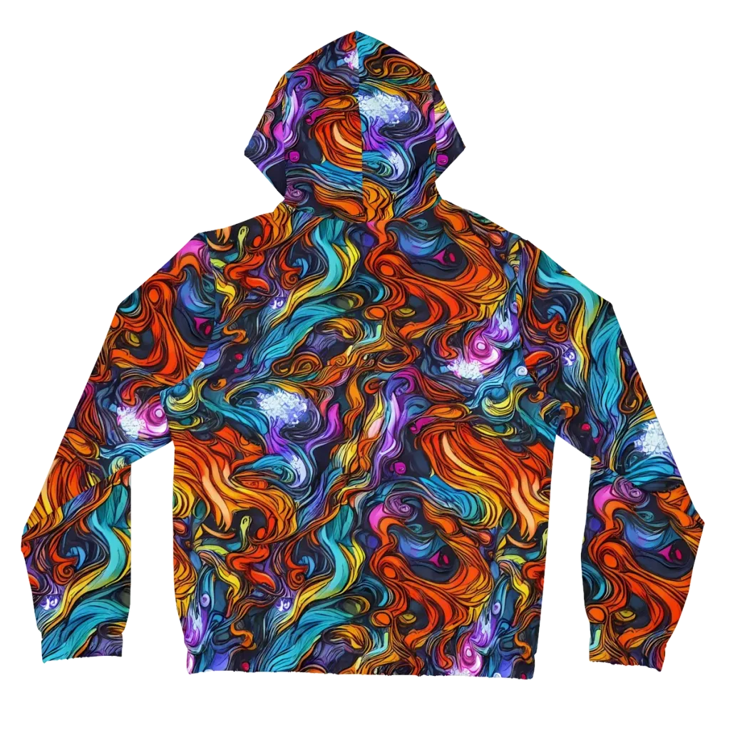 Guiard's Whirl on Women's Full-Zip Hoodie — Back