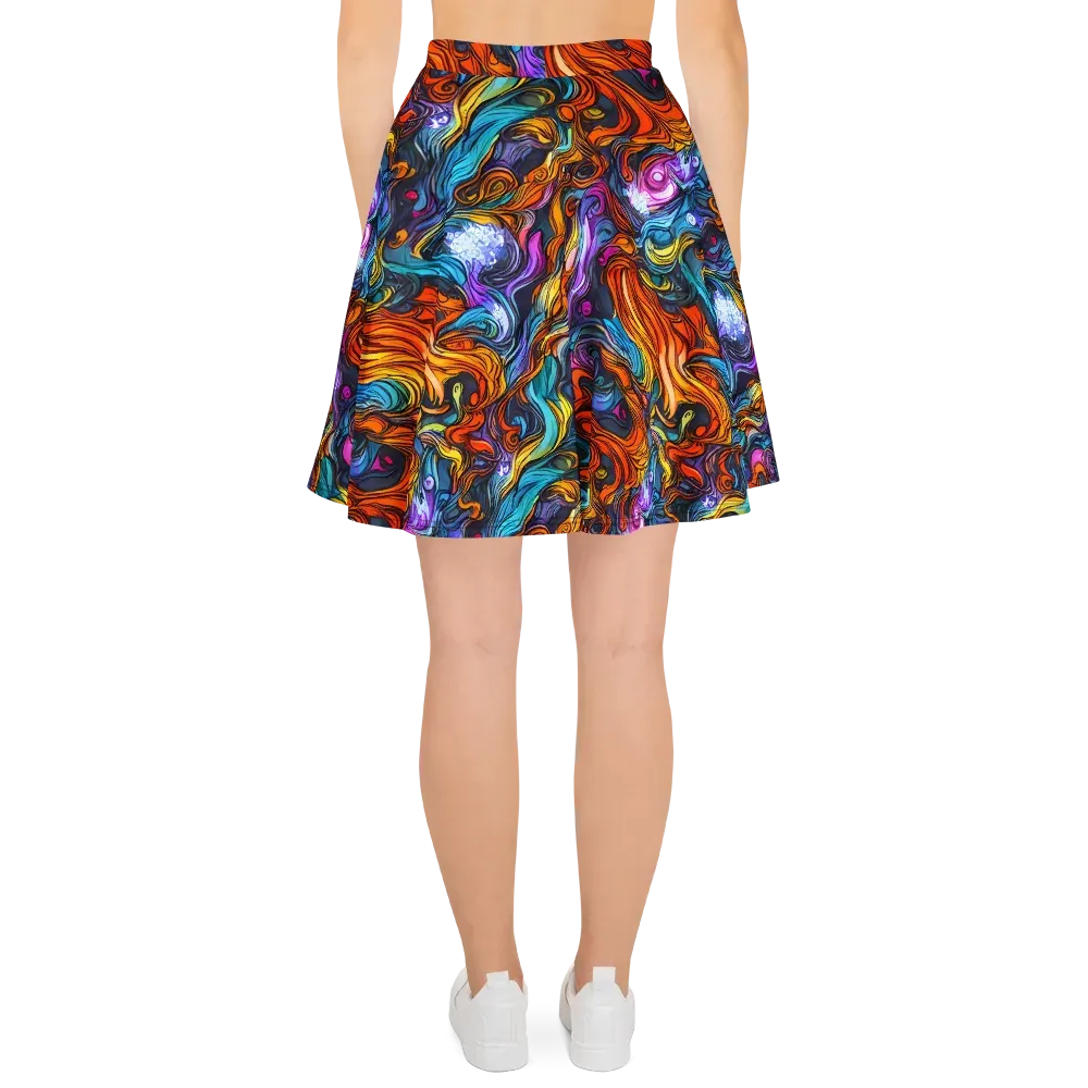 Guiard's Whirl on Skater Skirt — Back