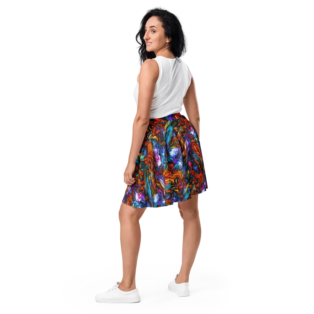 Guiard's Whirl on Skater Skirt — Back