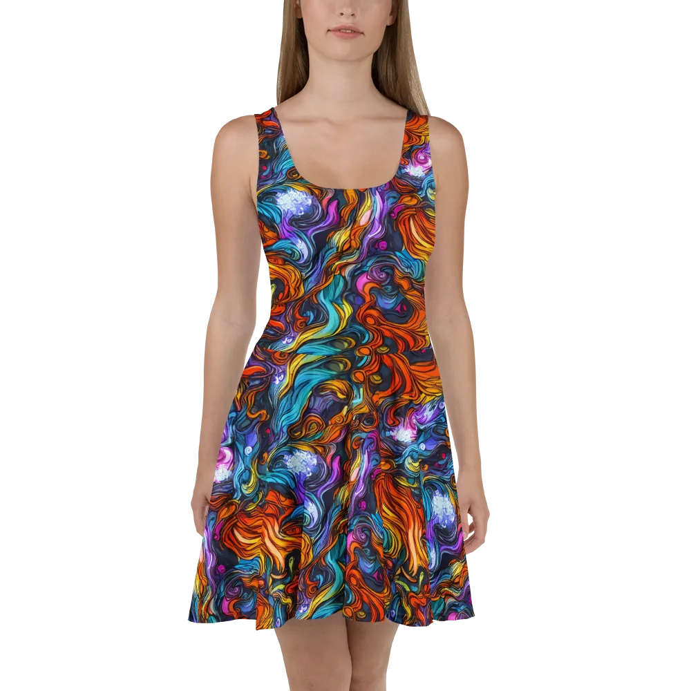 Guiard's Whirl on Skater Dress — Front