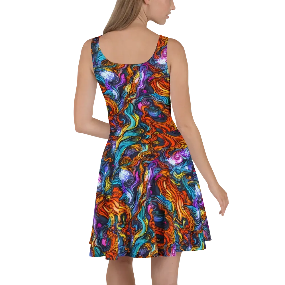 Guiard's Whirl on Skater Dress — Back