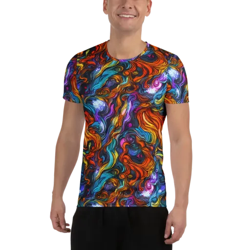 Guiard's Whirl on a Men's Athletic T-Shirt